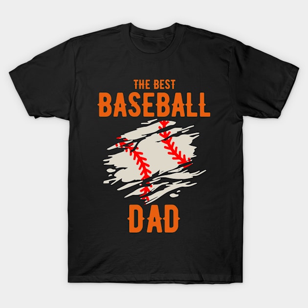 The Best Baseball Dad T-Shirt by yapp